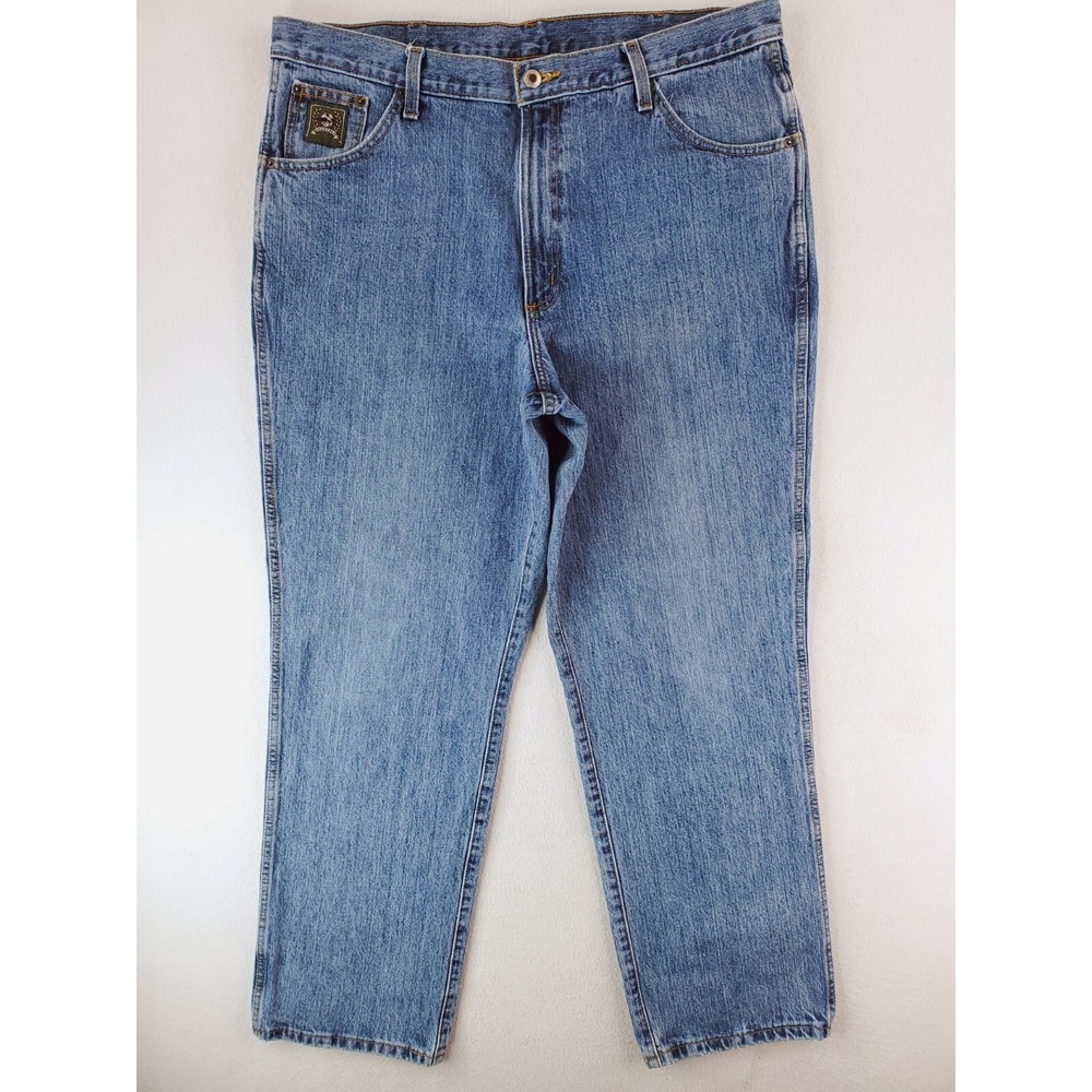 Cinch Jeans Mens 38x32 Blue Relaxed Tapered Work Pants Western Cowboy Medium
